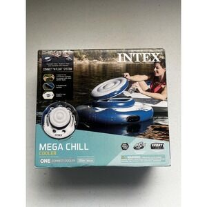 Intex Mega Chill Inflatable Cooler Float 35in Pool Lake River 5 Cup Holder Stora